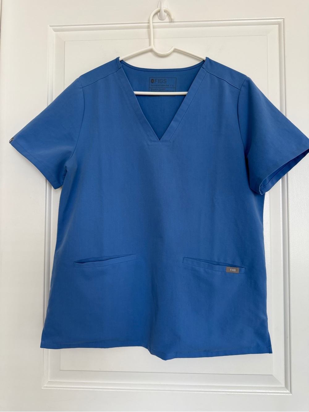 Figs Casma Large Blue Scrub Top